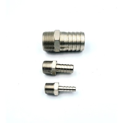 Embouts cannelée mâle basse pression laiton longue