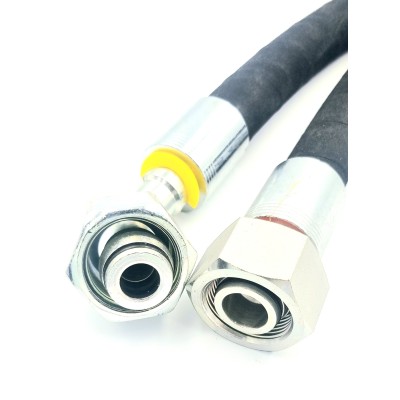 Flexible équipée embouts a sertir DKOS série lourde droit et 45°