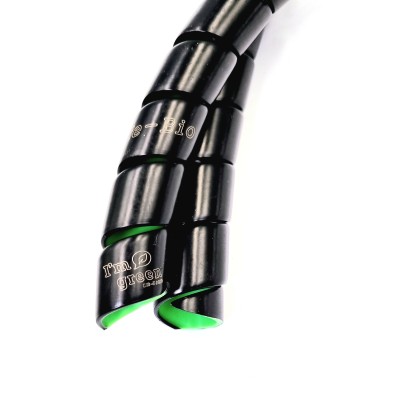 Protection spiralée pour flexibles BIO noir/vert