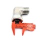 Adaptateur femelle BSP X mâle BSP coudé 90°
