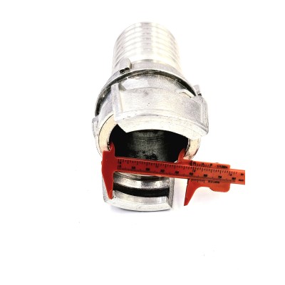 Raccord pompier type Guillemin annelée avec verrou