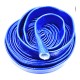 Gaine protection anti feu silicone bleu fibre de verre