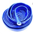 Gaine protection anti feu silicone bleu fibre de verre