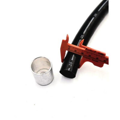 Jupe aluminium à sertir pour flexible de climatisation standard