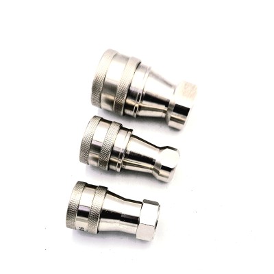 Coupleur femelle à clapet acier inoxydable ISO B