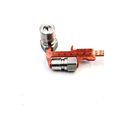 Coupleur mâle à clapet acier inoxydable ISO B