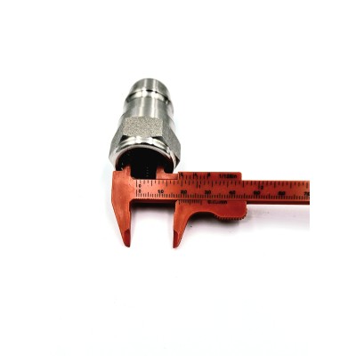 Coupleur mâle à clapet acier inoxydable ISO A