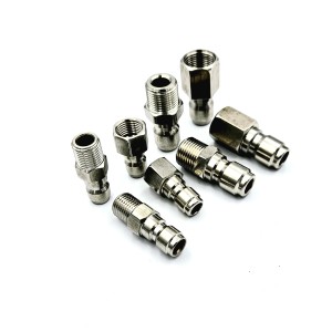 Coupleur rapide mâle filetage mâle BSP vide lavage inoxydable