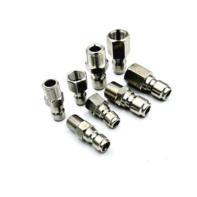 Coupleur rapide mâle filetage mâle BSP vide lavage inoxydable