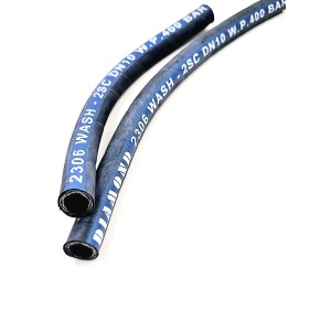 Tuyau de lavage haute pression super abrasif 2SC Bleu lisse