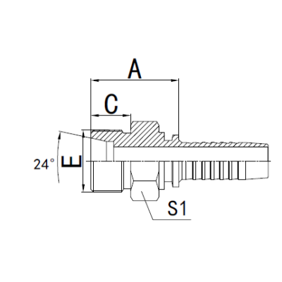 Embout à sertir mâle Métrique série légère
