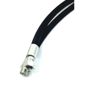 Flexible de lavage équipé BSP pour nettoyeur haute pression 1SN Noir