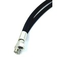 Flexible de lavage équipé BSP pour nettoyeur haute pression 1SN Noir