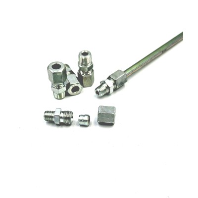 Raccord de graissage à visser mâle droit pour tube et écrou 4LL