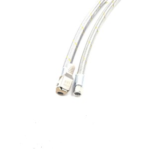 Flexible équipé rallonge de valve pneumatique manomètre