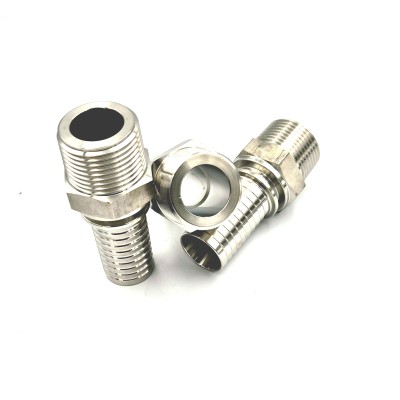 Embout à sertir mâle conique type BSP Inoxydable