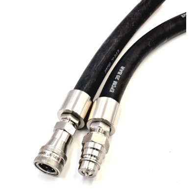 Tuyau refoulement EPDM équipé coupleurs Inoxydable