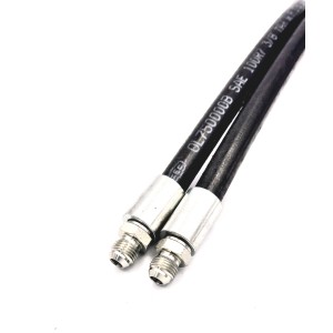 Flexible équipé R7 jumelée embout JIC tresses textile thermoplastique