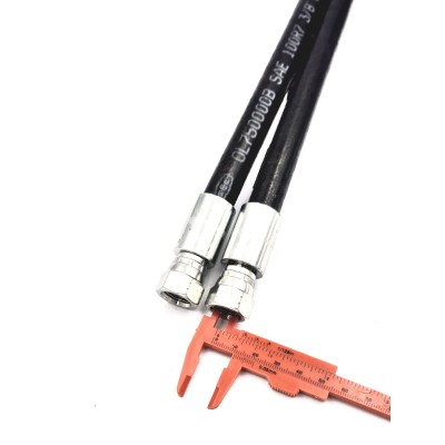 Flexible équipé R7 jumelée embout JIC tresses textile thermoplastique