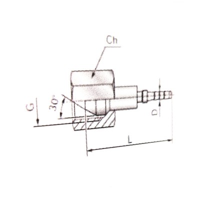 Embout à sertir prise de pression capillaire femelle BSP