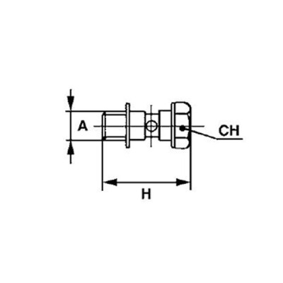 Vis simple pour banjo simple ou double, BSP cyl