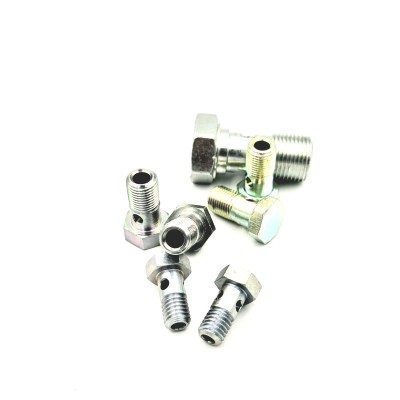 Vis banjo simple métrique acier pour banjo huile carburant