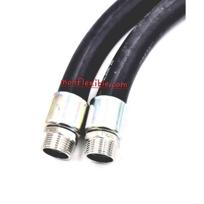 Flexible équipé air comprimé type A AIR 20BAR embout mâle conique