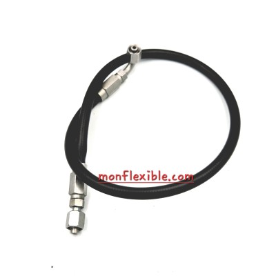 Flexible de graissage équipé embout visser femelle lisse écrou métrique