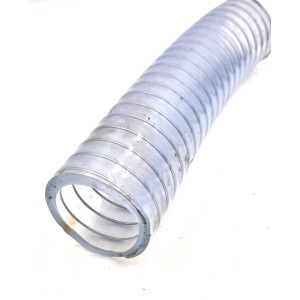 Tuyau aspiration refoulement PVC spire métal translucide