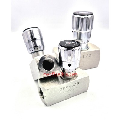Limiteur de débit unidirectionnel régulateur hydraulique en acier