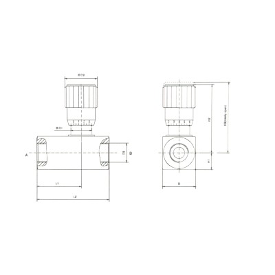 Limiteur de débit unidirectionnel régulateur hydraulique en acier