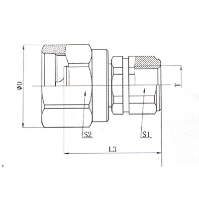 Coupleur mâle à visser filetage BSPP