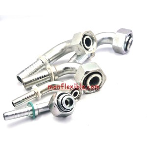 Embout à sertir femelle métrique série DKOL coudé 90°