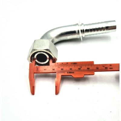 Embout à sertir femelle métrique série DKOL coudé 90°