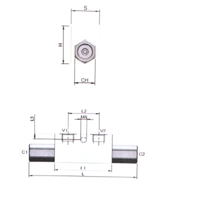 Clapet anti-retour piloté pour vérin double effet simple