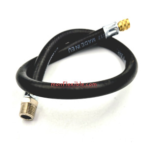 Flexible équipé rallonge de valve femelle et mâle BSP pneumatique