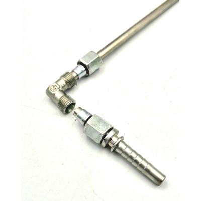 Raccord union mâle égal Coudé 90° série légère LL pour tube graissage