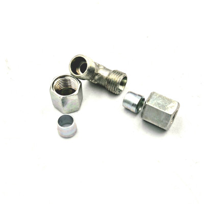 Raccord union mâle égal Coudé 90° série légère LL pour tube graissage