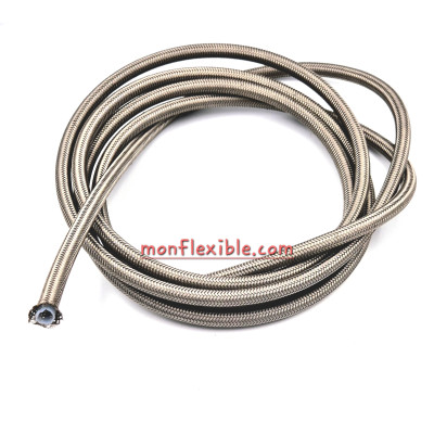 Tuyau PTFE lisse tresse acier inoxydable