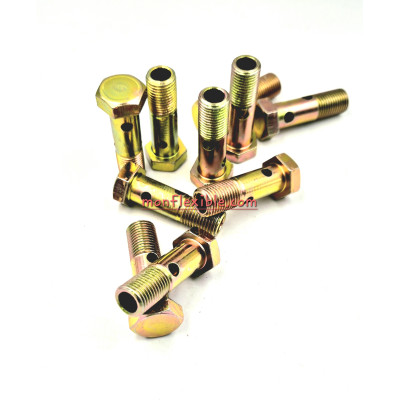 Vis creuse double banjo métrique acier pour huile carburant