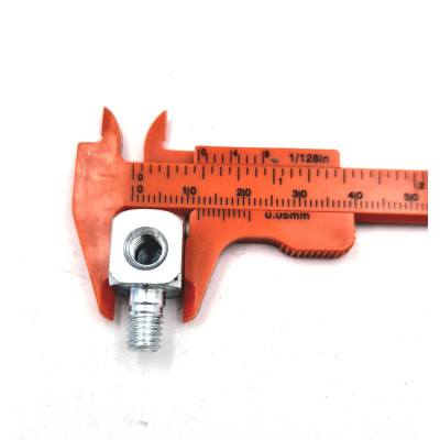 Raccords de graissage mâle femelle coudés 90° acier zingué