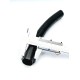 Embout pré-serti avec jupe Alu coudé 90° pour tuyau de climatisation standard R12