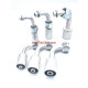 Embout pré-serti avec jupe Alu coudé 90° pour tuyau de climatisation standard R12