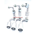Embout pré-serti avec jupe Alu coudé 90° pour tuyau de climatisation standard R12