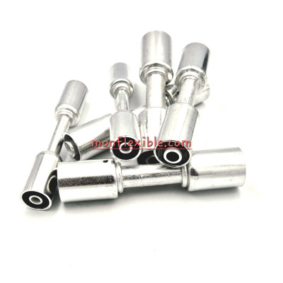 Embout pré-serti double jupe Alu pour tuyau A/C climatisation Mince