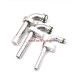 Embout a bride Alu coudé 90° pour tuyau de climatisation R134a