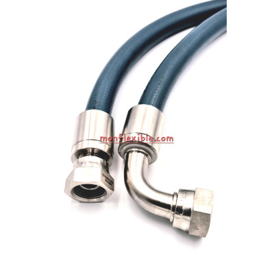 Flexible équipé embouts serti BSP inox tuyau lavage haute pression
