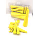 Bouchon conique pour tuyau hydraulique kit d'obturateur jaune de 1-42 mm