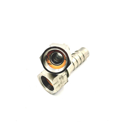 Embout à sertir femelle fond plat pour tuyau vapeur BSP Inoxydable