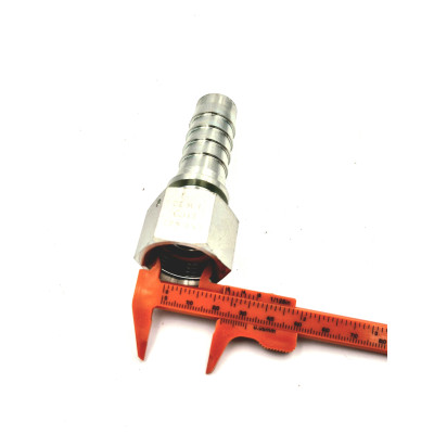 Embout à sertir femelle fond plat pour tuyau vapeur BSP Inoxydable